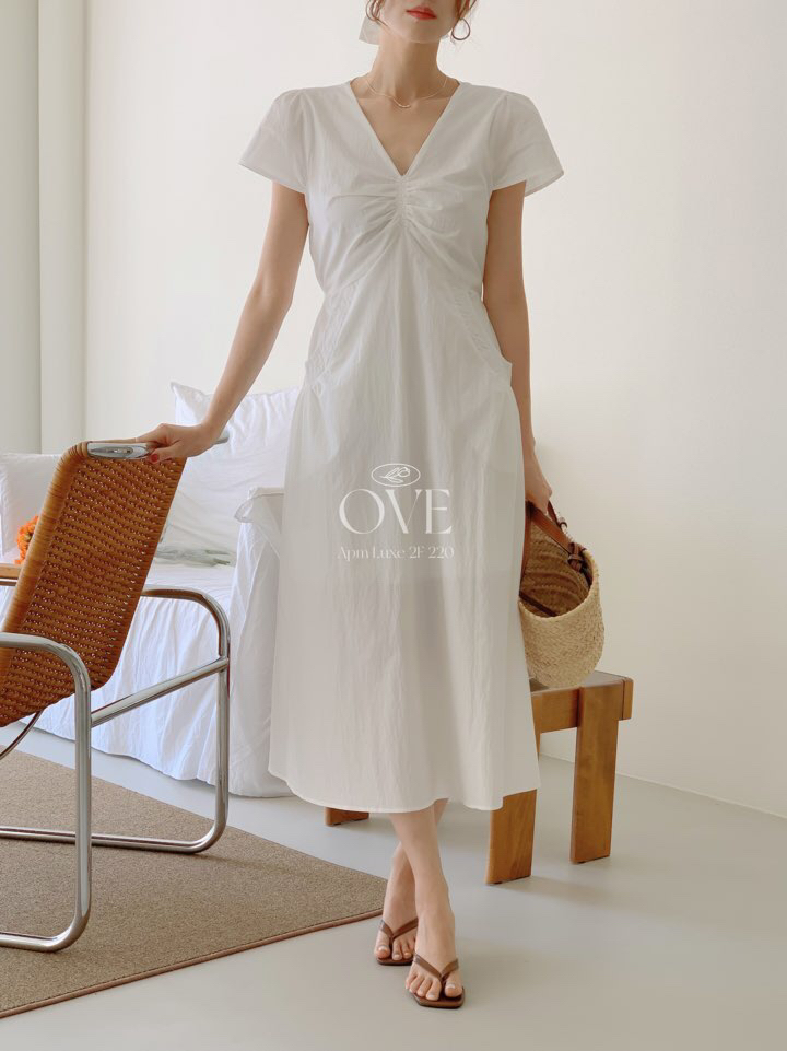 OVE韓國代購女士新品25春夏人氣休閑熱賣時尚職業推薦連衣裙OVE連衣裙
