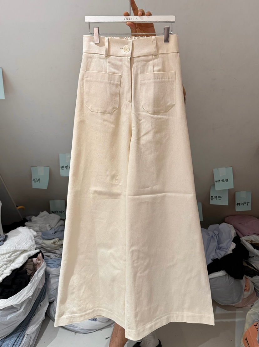BELITA-L東大門直郵女士新款時尚人氣真品職業25春夏休閑褲口袋BELITA-L休閑褲圖色2