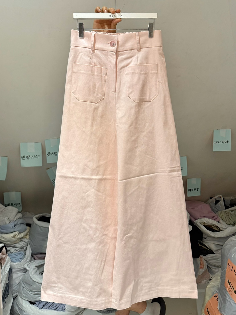 BELITA-L東大門直郵女士新款時尚人氣真品職業25春夏休閑褲口袋BELITA-L休閑褲圖色3