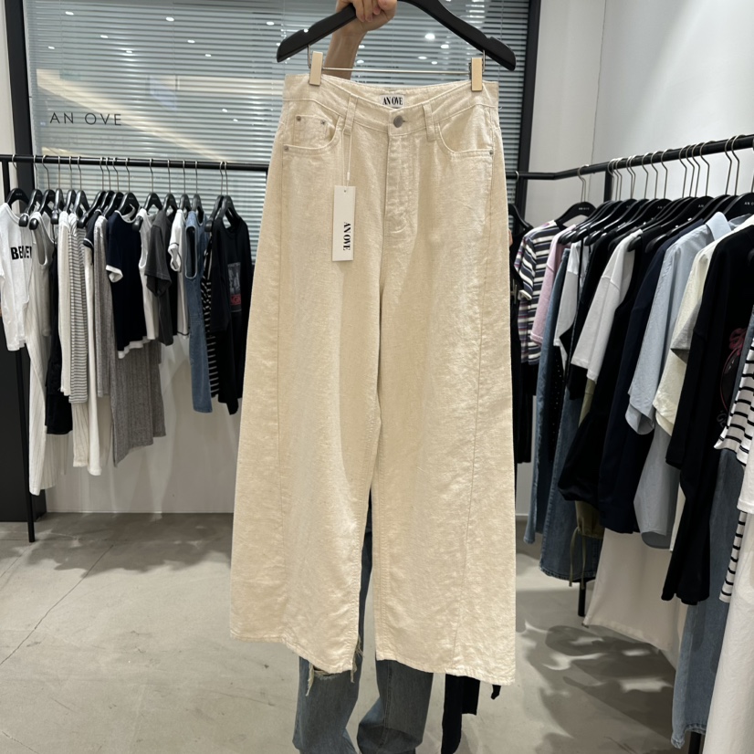 ANOVE韓國直郵女裝新品推薦時尚人氣熱賣休閑25春夏休閑褲亞麻布ANOVE休閑褲
