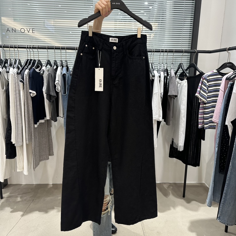 ANOVE韓國直郵女裝新品推薦時尚人氣熱賣休閑25春夏休閑褲亞麻布ANOVE休閑褲圖色2