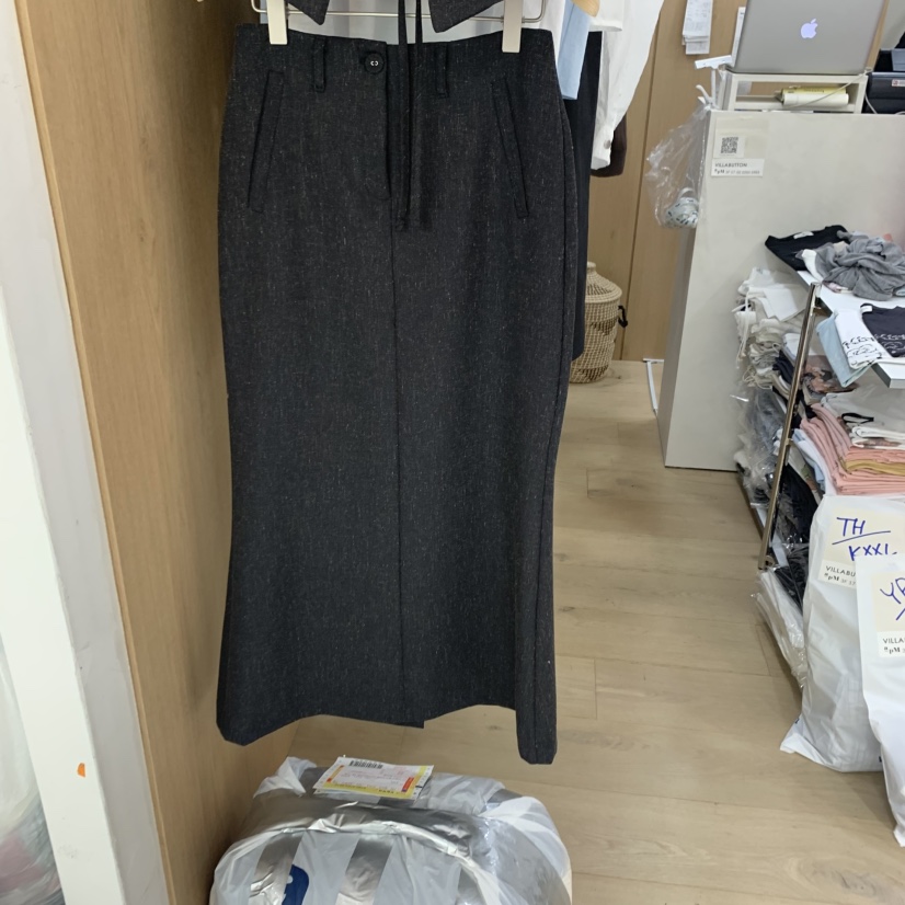 VILLABUTTON韓國代購女士新品人氣休閑時尚職業半身裙中短裙VILLABUTTON半身裙/中短裙圖色2