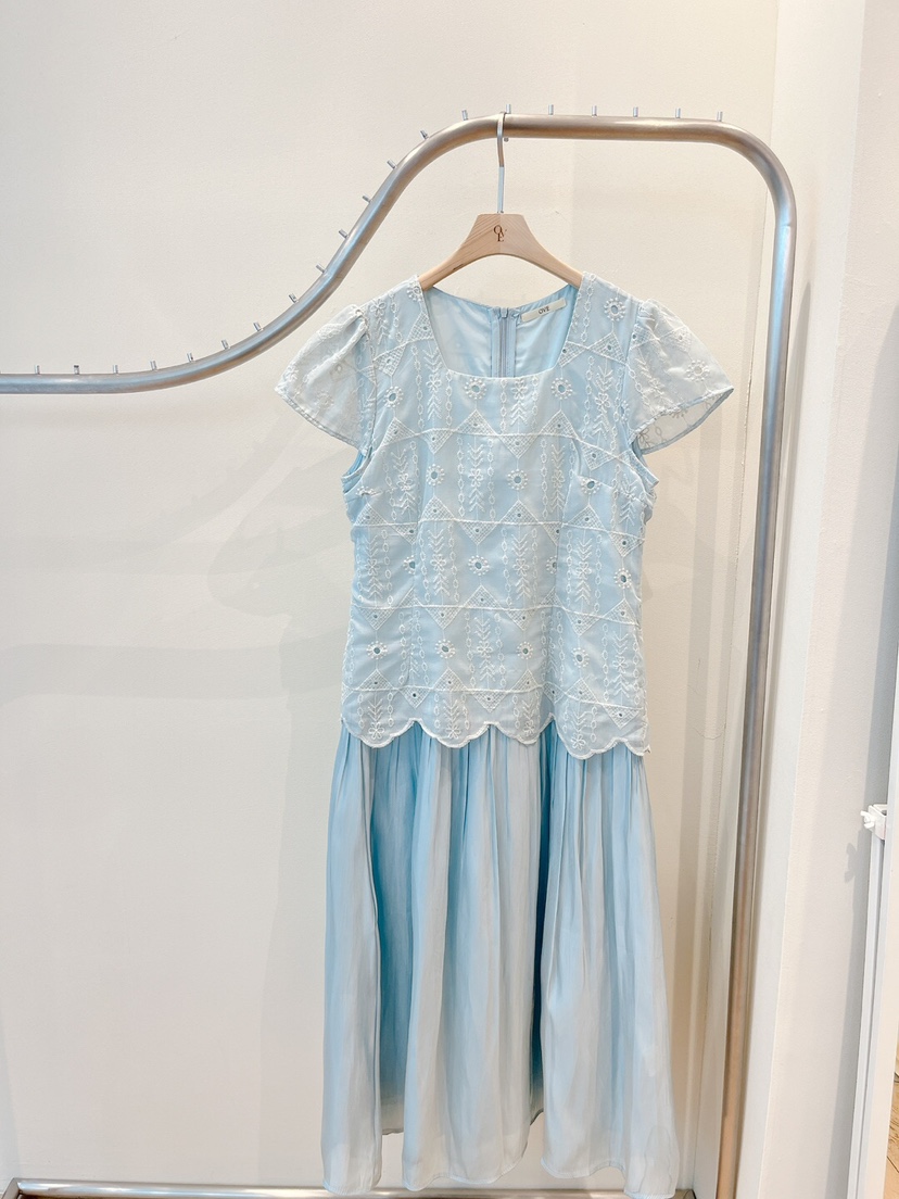 OVE東大門代購女士新品推薦真品職業時尚人氣25春夏休閑連衣裙OVE連衣裙圖色2