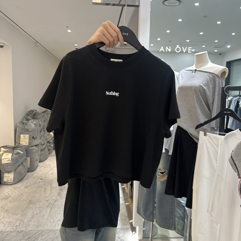 ANOVE韓國直郵女裝新款推薦時尚職業休閑25春夏熱賣真品T恤ANOVET恤圖色3