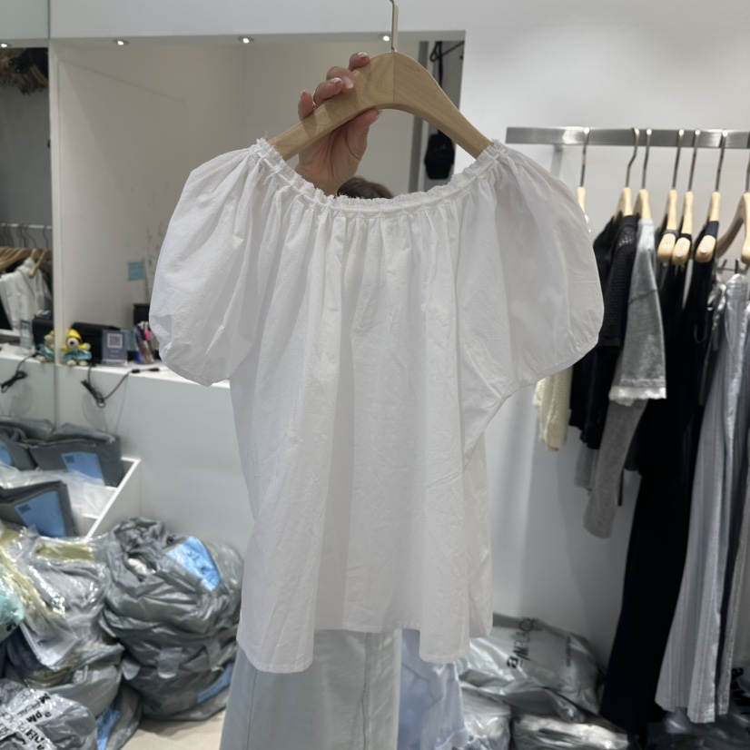 RICH SISTER韓國代購女裝新款時尚真品25春夏職業襯衫蕾絲衫RICH SISTER襯衫/蕾絲衫