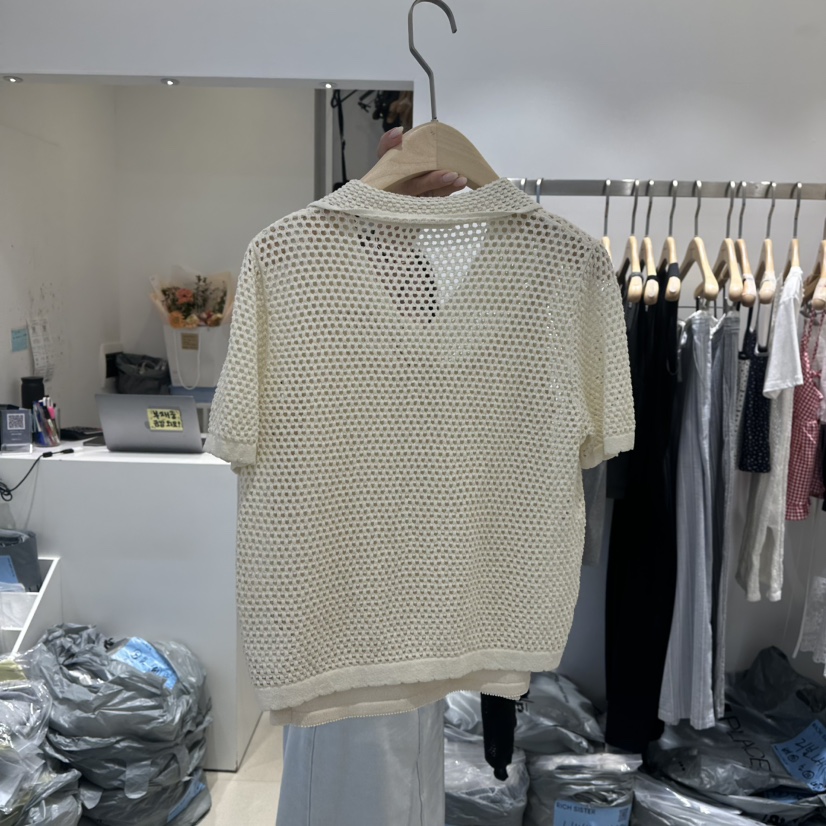 RICH SISTER東大門實拍女裝新款休閑熱賣25春夏襯衫蕾絲衫RICH SISTER襯衫/蕾絲衫