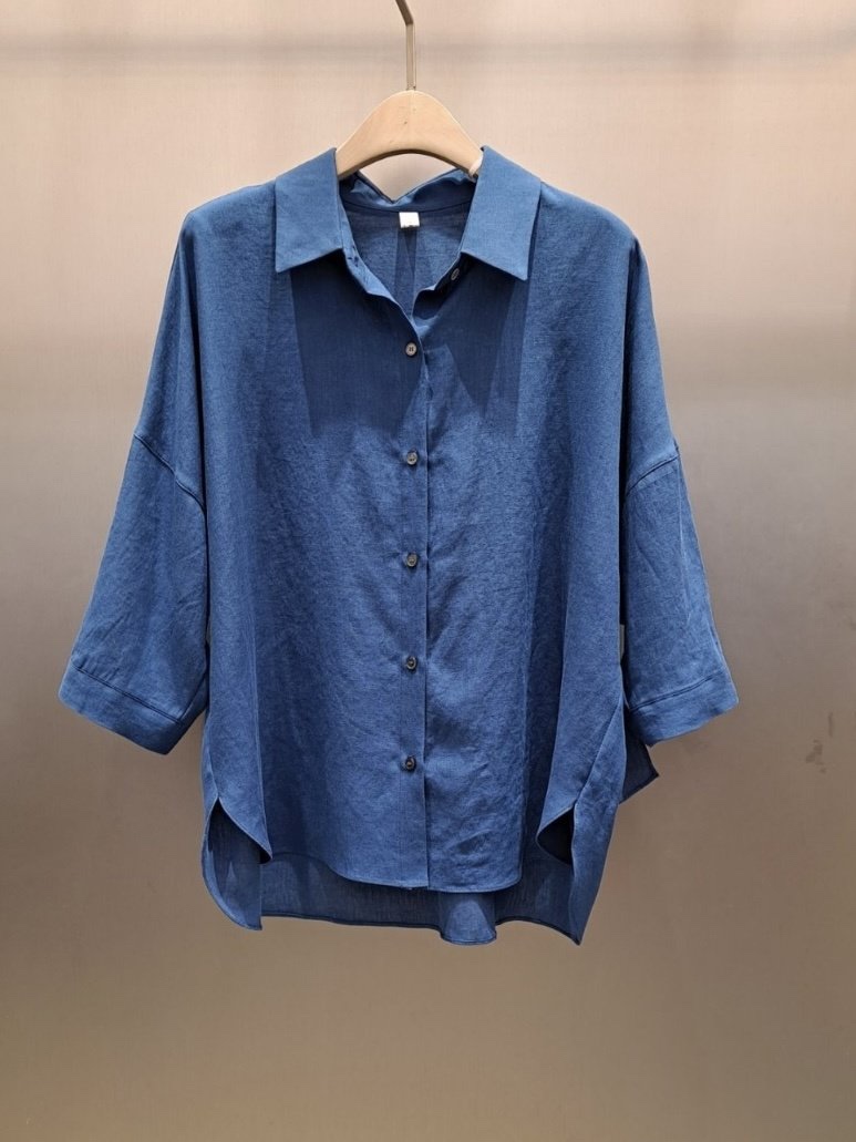 THE SIL韓國直郵女士新品時尚真品休閑25春夏襯衫蕾絲衫亞麻THE SIL/1 2ILLY襯衫/蕾絲衫圖色2