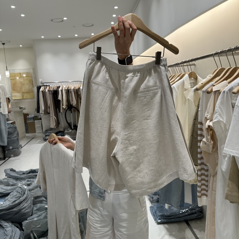BLUEI-D東大門實拍女士新品25春夏職業熱賣休閑時尚真品短褲Blue i-d短褲