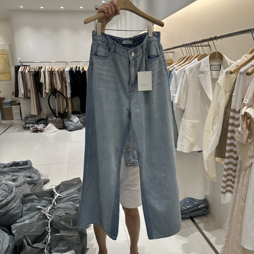 BLUEI-D東大門代購女裝新品25春夏熱賣真品推薦人氣牛仔褲Blue i-d牛仔褲
