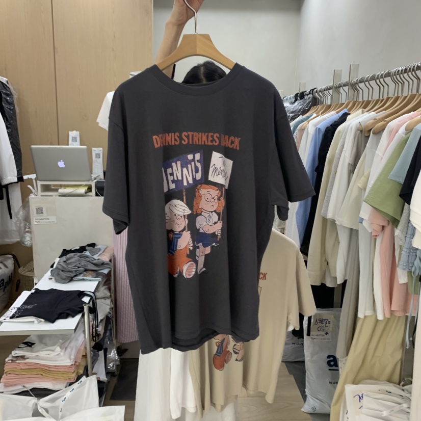 VILLABUTTON東大門實拍女士新款熱賣職業休閑時尚25春夏T恤VILLABUTTONT恤