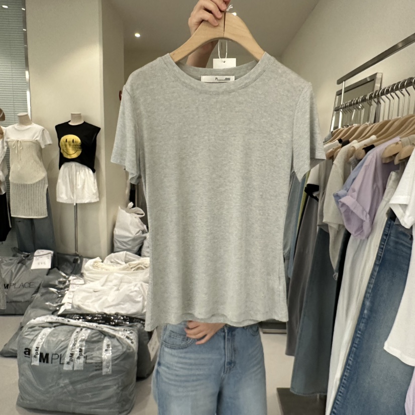 PLAMM韓國直郵女裝新款25春夏人氣時尚推薦休閑熱賣真品T恤PLAMMT恤圖色2