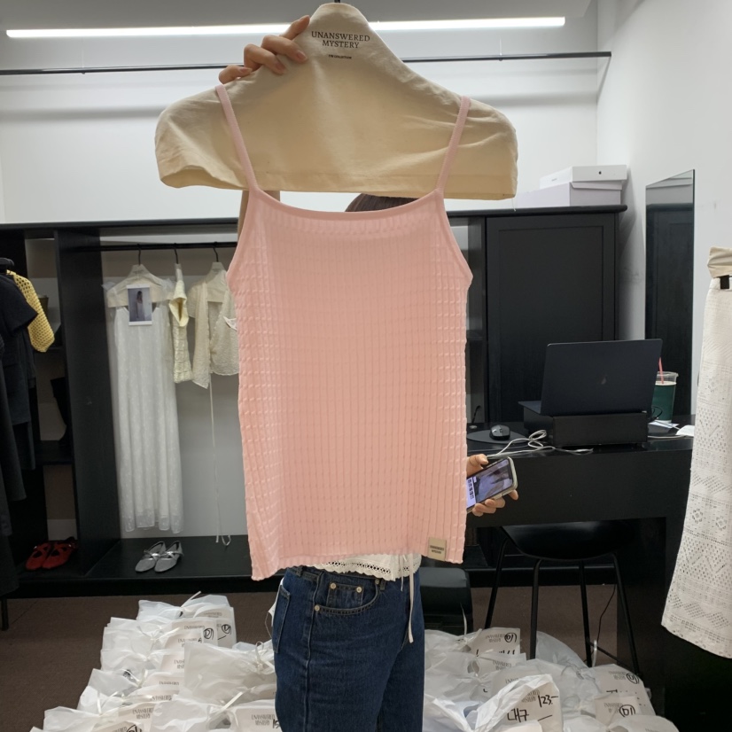 UNANSWERED-MYSTERY東大門直郵女士新品休閑職業時尚吊帶背心UNANSWERED/MYSTERY吊帶/背心圖色2