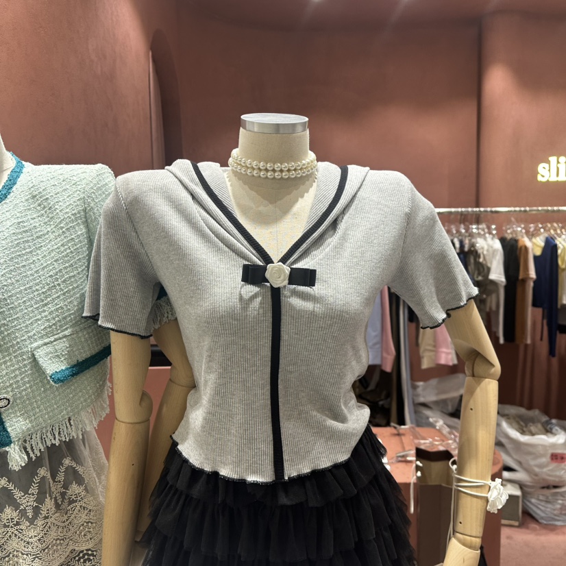 SLIT東大門直郵女士新品職業人氣熱賣25春夏真品休閑推薦T恤SLITT恤圖色2