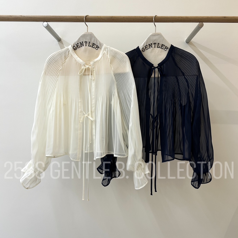 GENTLE B韓國代購女士新款休閑25春夏推薦時尚襯衫蕾絲衫開衫GENTLE B襯衫/蕾絲衫
