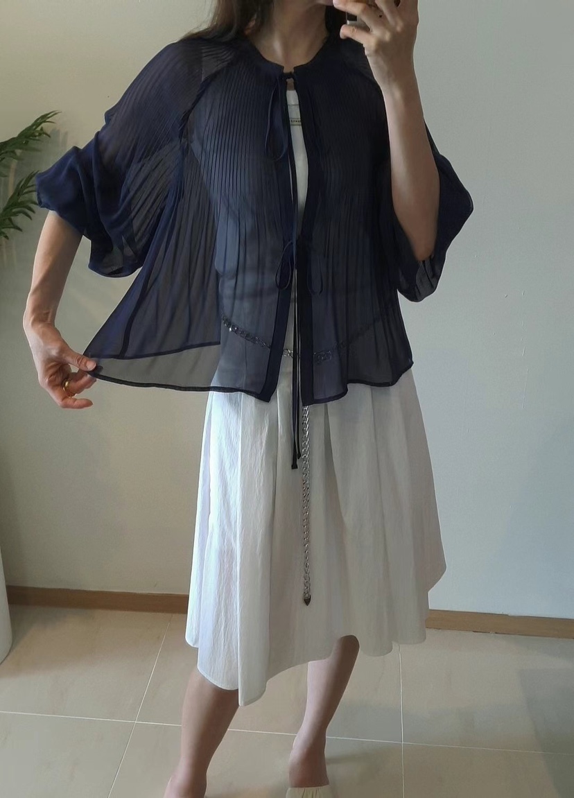 GENTLE B韓國代購女士新款休閑25春夏推薦時尚襯衫蕾絲衫開衫GENTLE B襯衫/蕾絲衫