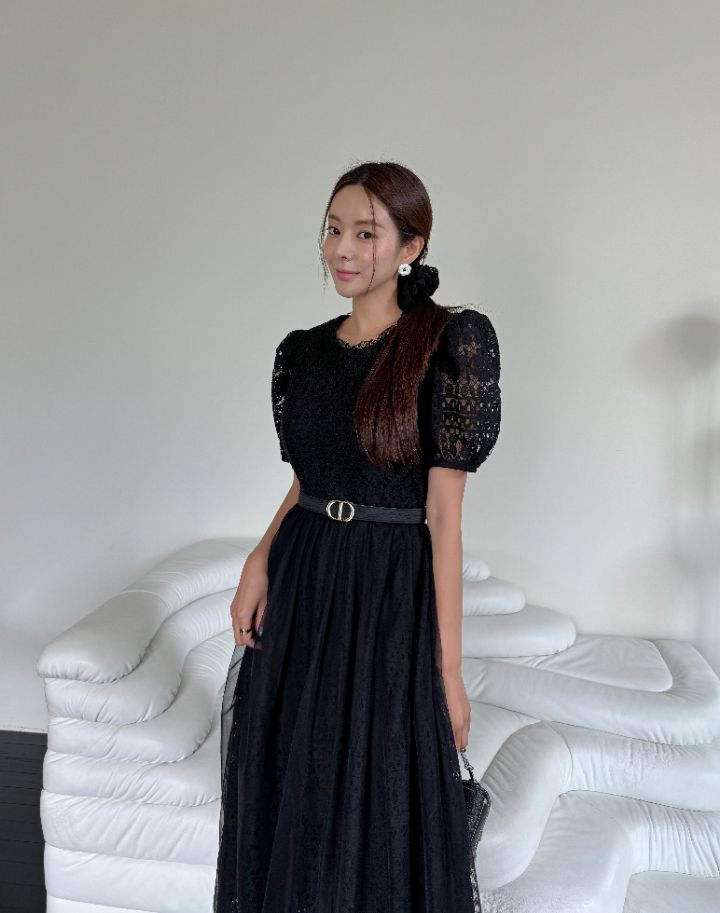 CATS韓國直郵女裝新款推薦休閑25春夏真品連衣裙不含腰帶蕾絲CAT.S連衣裙
