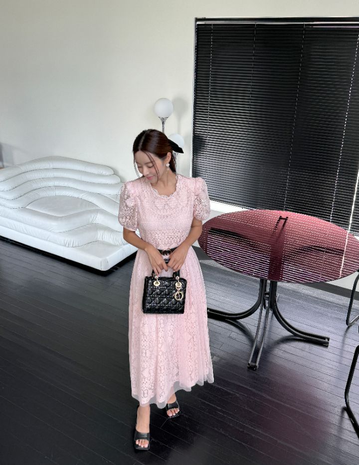 CATS韓國直郵女裝新款推薦休閑25春夏真品連衣裙不含腰帶蕾絲CAT.S連衣裙