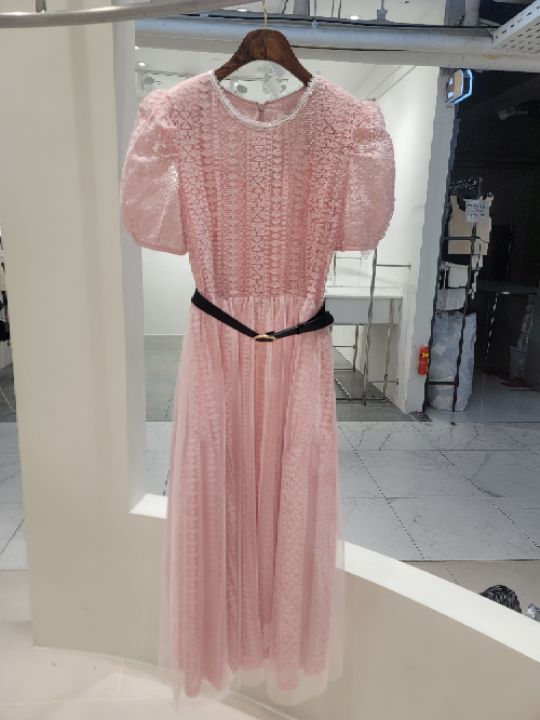 CATS韓國直郵女裝新款推薦休閑25春夏真品連衣裙不含腰帶蕾絲CAT.S連衣裙圖色2