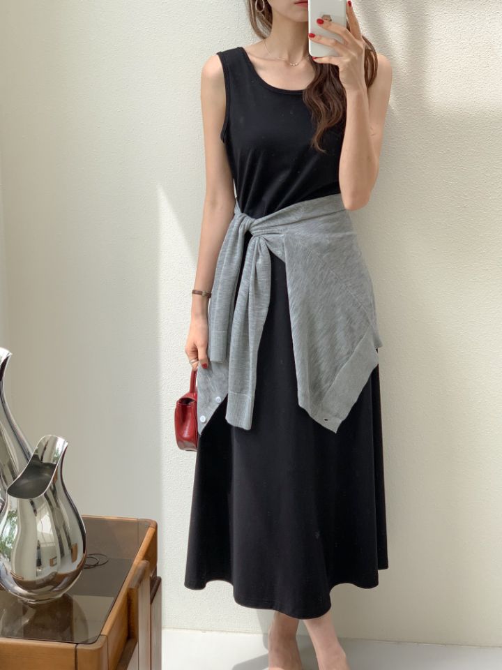 CALLIT東大門實拍女士新品推薦25春夏休閑時尚職業連衣裙柔軟CALLIT連衣裙