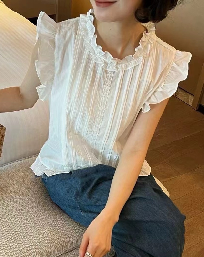 OLA東大門實拍女士新款休閑真品熱賣人氣職業時尚襯衫蕾絲衫mellor/OLA襯衫/蕾絲衫