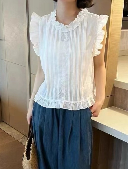 OLA東大門實拍女士新款休閑真品熱賣人氣職業時尚襯衫蕾絲衫mellor/OLA襯衫/蕾絲衫