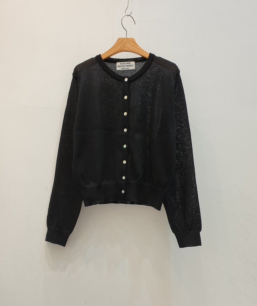 BLACK NOTE韓國代購女裝新品職業25春夏休閑針織衫亞麻開衫BLACK NOTE針織衫圖色3