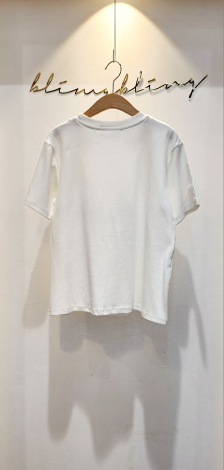 BLING BLING-S東大門實拍女士新品職業人氣熱賣25春夏T恤漁網BLING BLING-ST恤