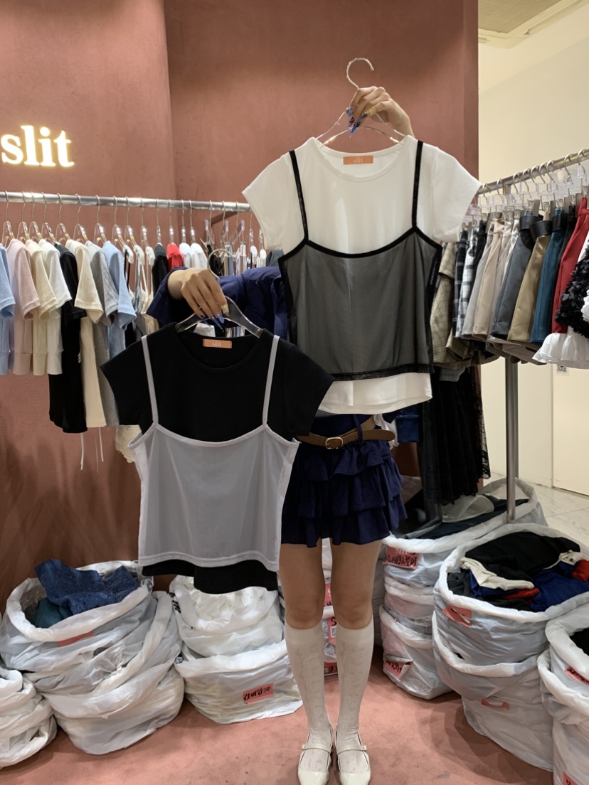 SLIT韓國代購女士新品休閑時尚人氣推薦25春夏真品套裝兩件套SLIT套裝