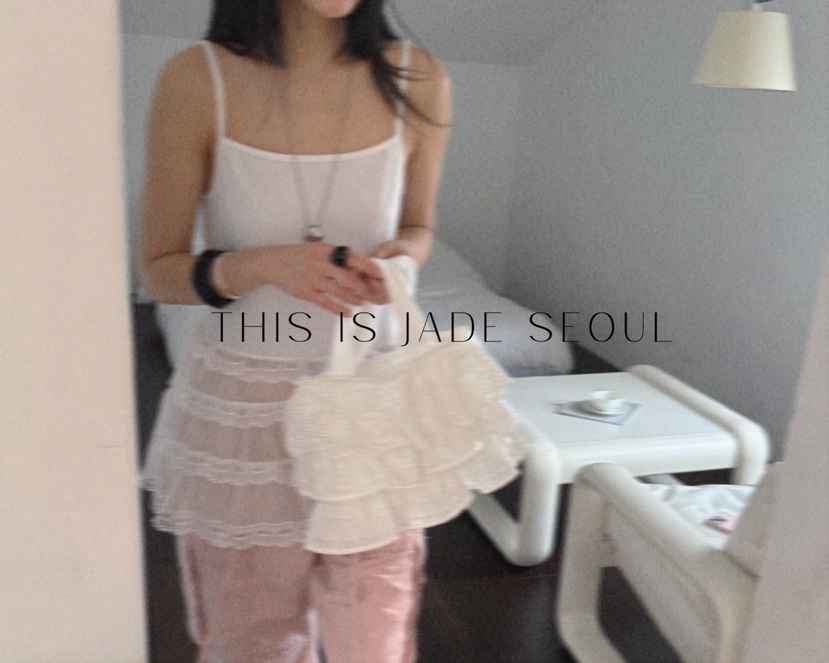 JADEMARKET韓國代購女士新品熱賣時尚人氣推薦休閑連衣裙雪紡JADE MARKET連衣裙