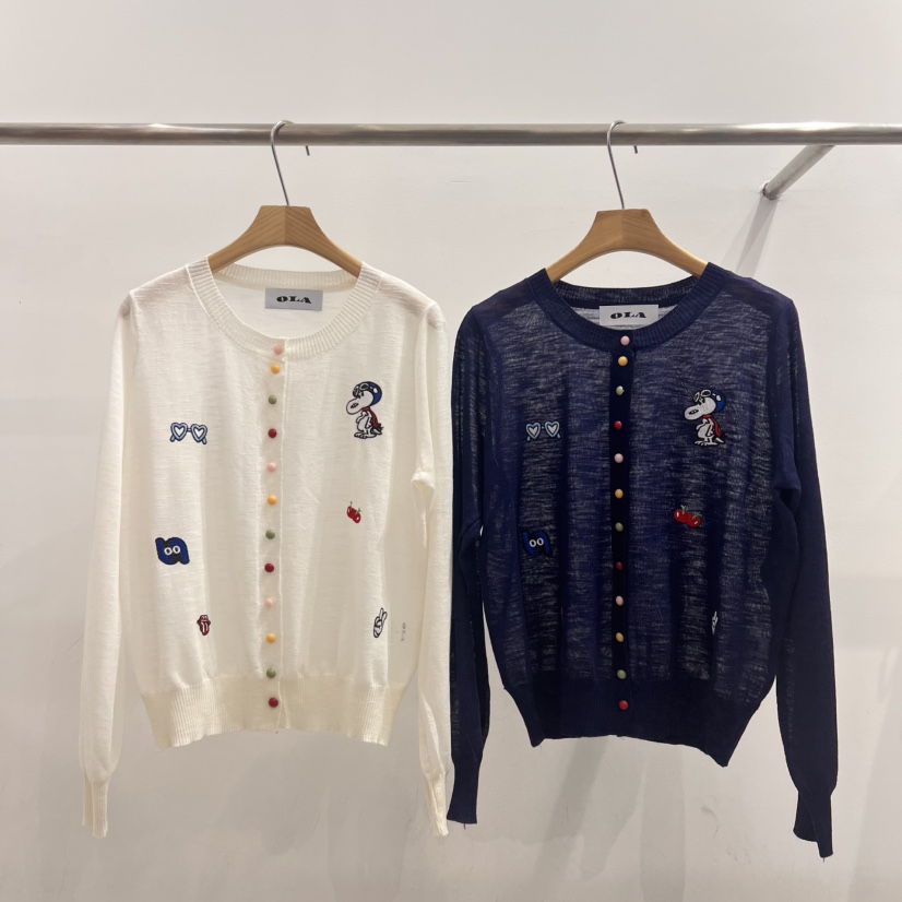 OLA韓國直郵女裝新品人氣25春夏真品時尚職業休閑推薦針織衫mellor/OLA針織衫
