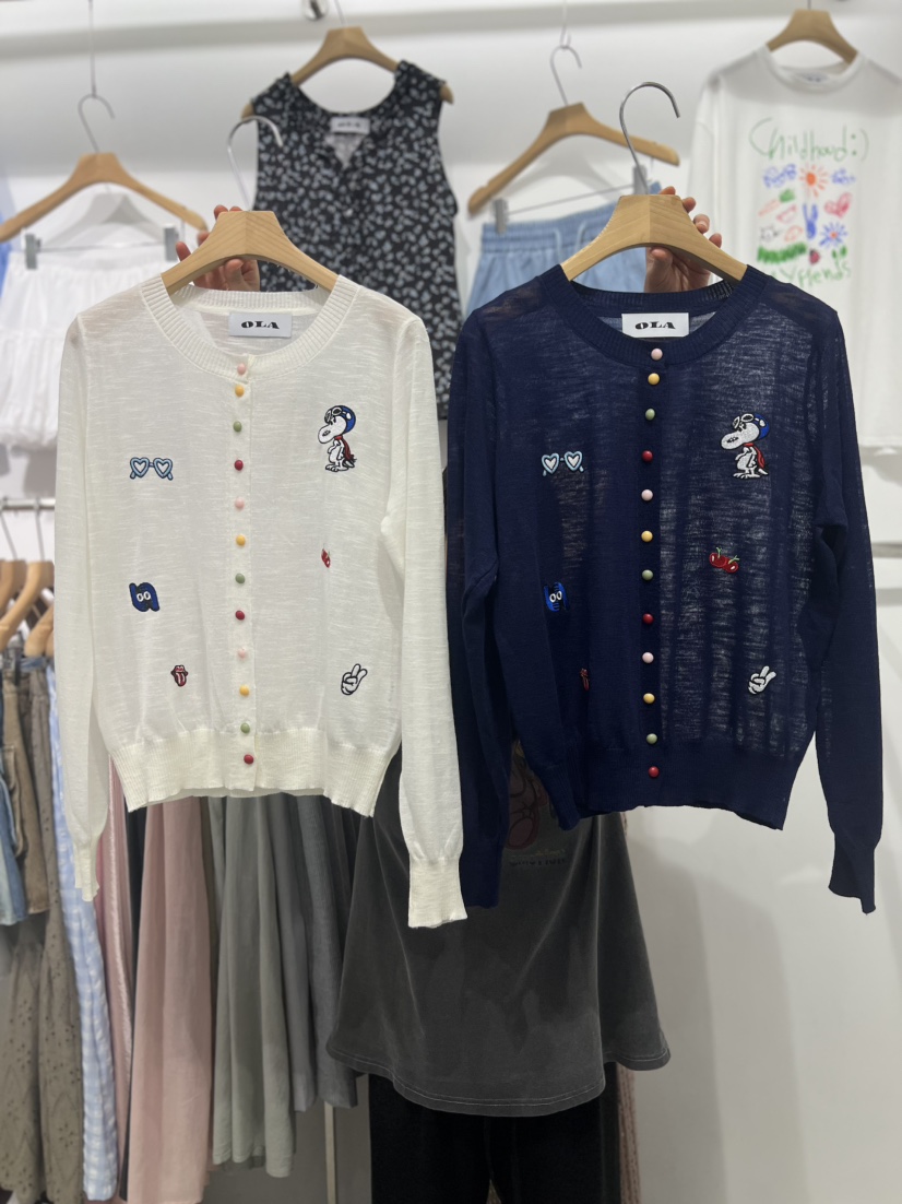 OLA韓國直郵女裝新品人氣25春夏真品時尚職業休閑推薦針織衫mellor/OLA針織衫