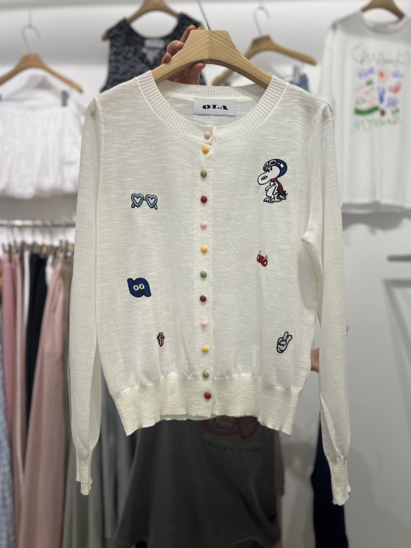 OLA韓國直郵女裝新品人氣25春夏真品時尚職業休閑推薦針織衫mellor/OLA針織衫