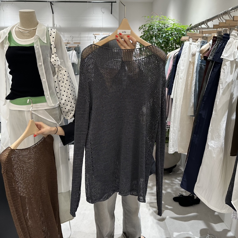 AYCE東大門直郵女士新款真品推薦人氣熱賣時尚25春夏針織衫亞麻101SHOWROOM/AYCE針織衫圖色3