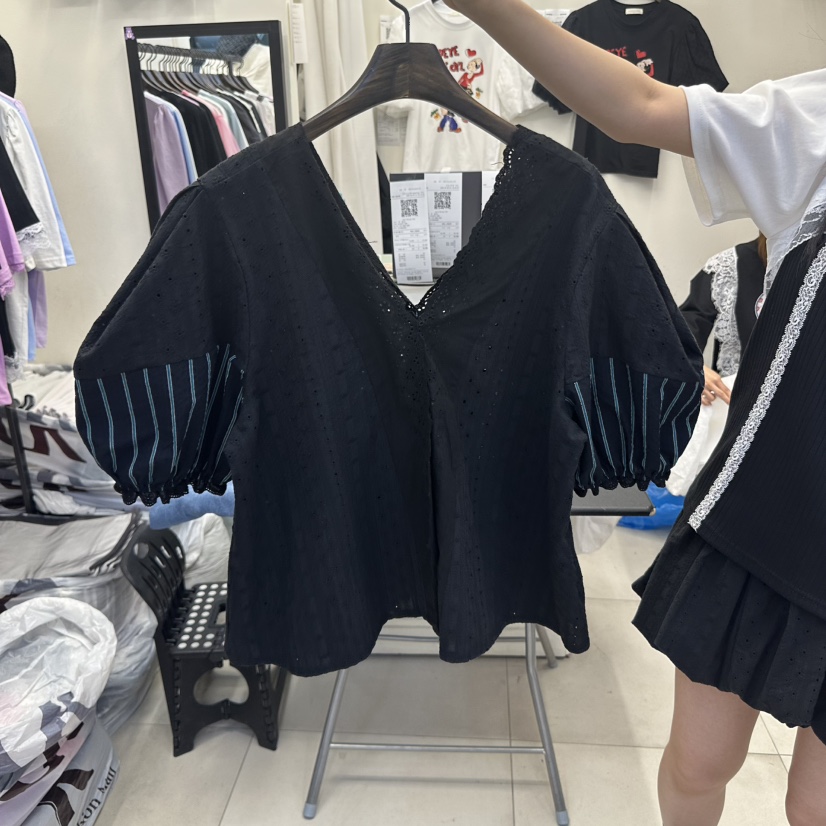 BORA BORA東大門直郵女士新款推薦25春夏職業真品襯衫蕾絲衫BORA BORA襯衫/蕾絲衫