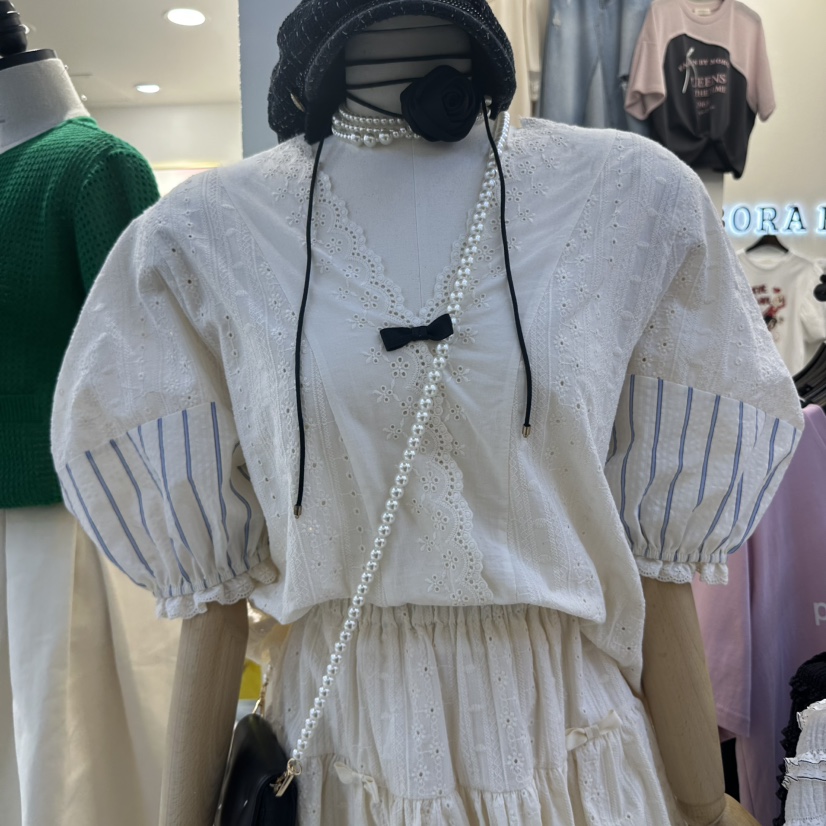 BORA BORA東大門直郵女士新款推薦25春夏職業真品襯衫蕾絲衫BORA BORA襯衫/蕾絲衫