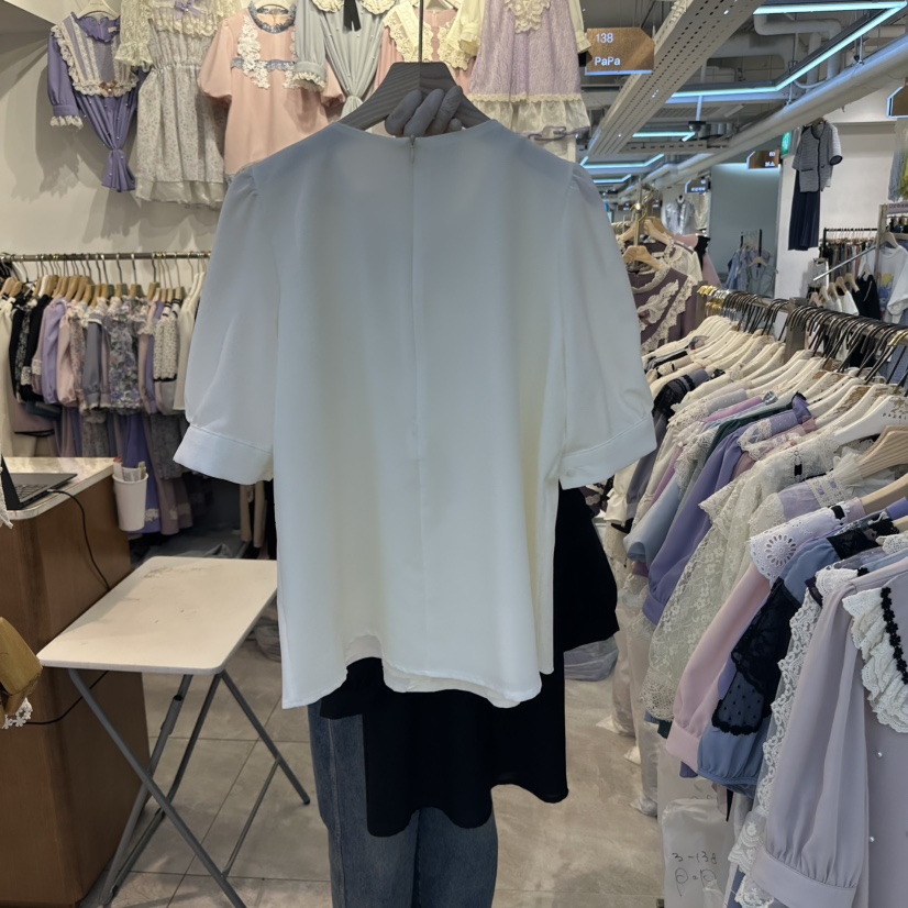 PAPA東大門直郵女裝新品休閑職業熱賣推薦25春夏襯衫蕾絲衫PAPA襯衫/蕾絲衫