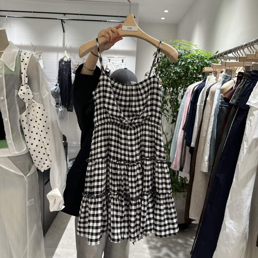 AYCE東大門直郵女士新品職業休閑真品25春夏時尚連衣裙格紋101SHOWROOM/AYCE連衣裙圖色1