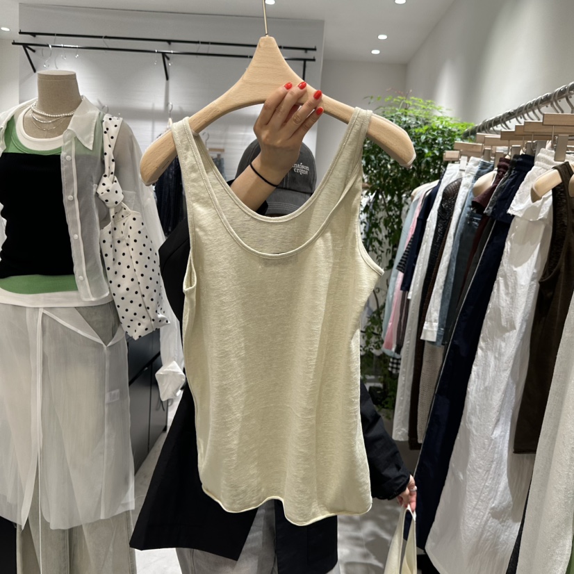 AYCE韓國代購女裝新品熱賣休閑25春夏真品時尚吊帶背心亞麻布101SHOWROOM/AYCE吊帶/背心