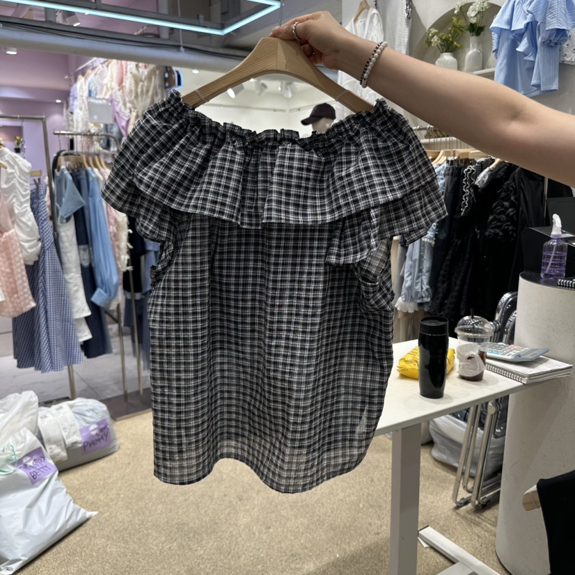 VIRUS東大門代購女裝新品熱賣時尚休閑25春夏真品襯衫蕾絲衫VIRUS襯衫/蕾絲衫