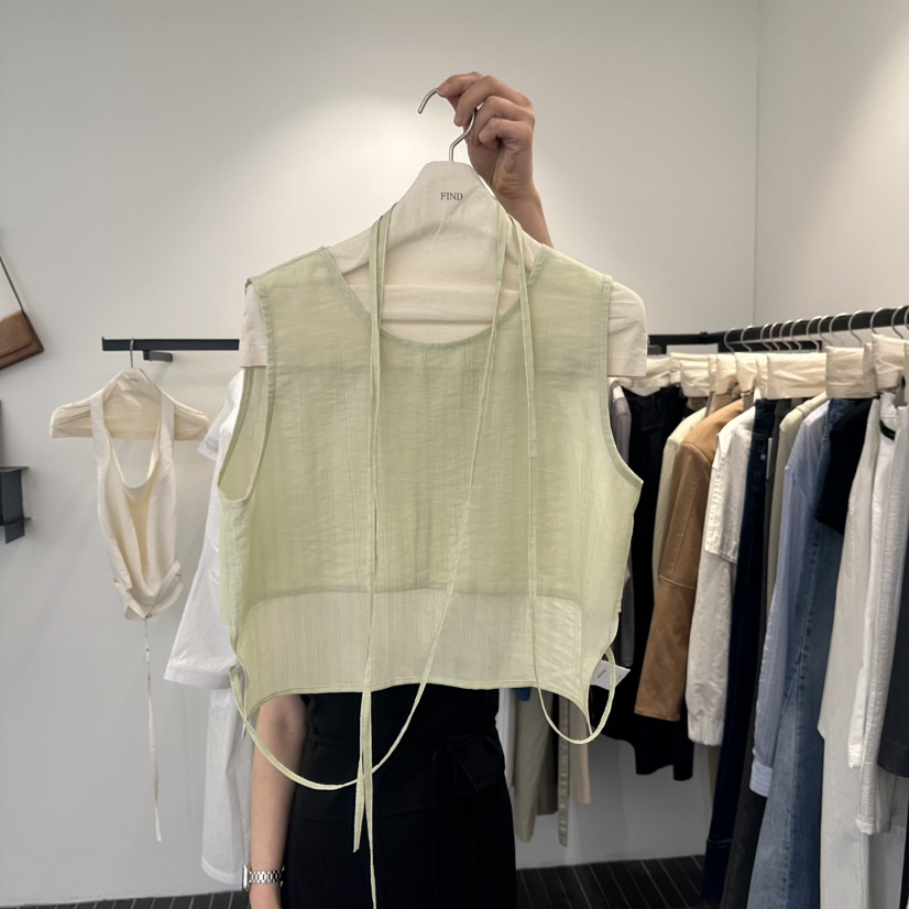 FIND-P韓國直郵女裝新品推薦25春夏休閑人氣時尚熱賣吊帶背心FIND-P吊帶/背心圖色2