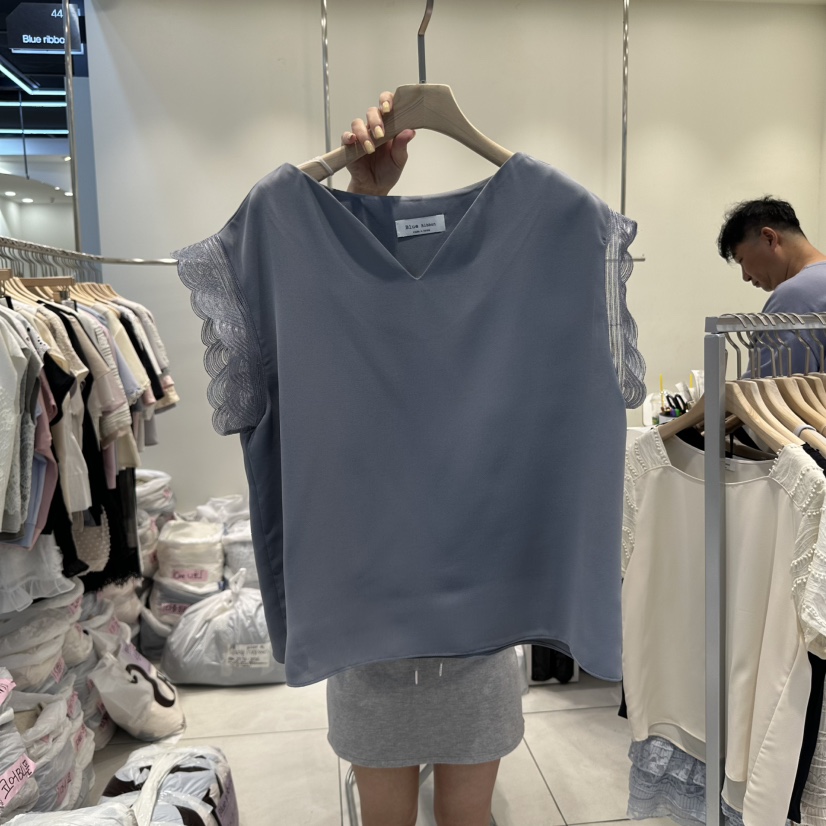 BLUE RIBBON東大門實拍女裝新款休閑職業時尚推薦襯衫蕾絲衫BLUE RIBBON襯衫/蕾絲衫圖色3