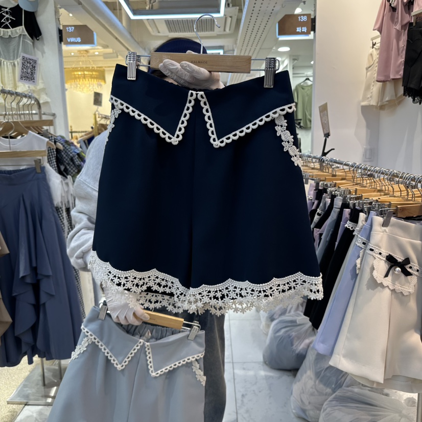 PAPA東大門代購女裝新品真品推薦時尚25春夏人氣職業休閑短褲PAPA短褲圖色3
