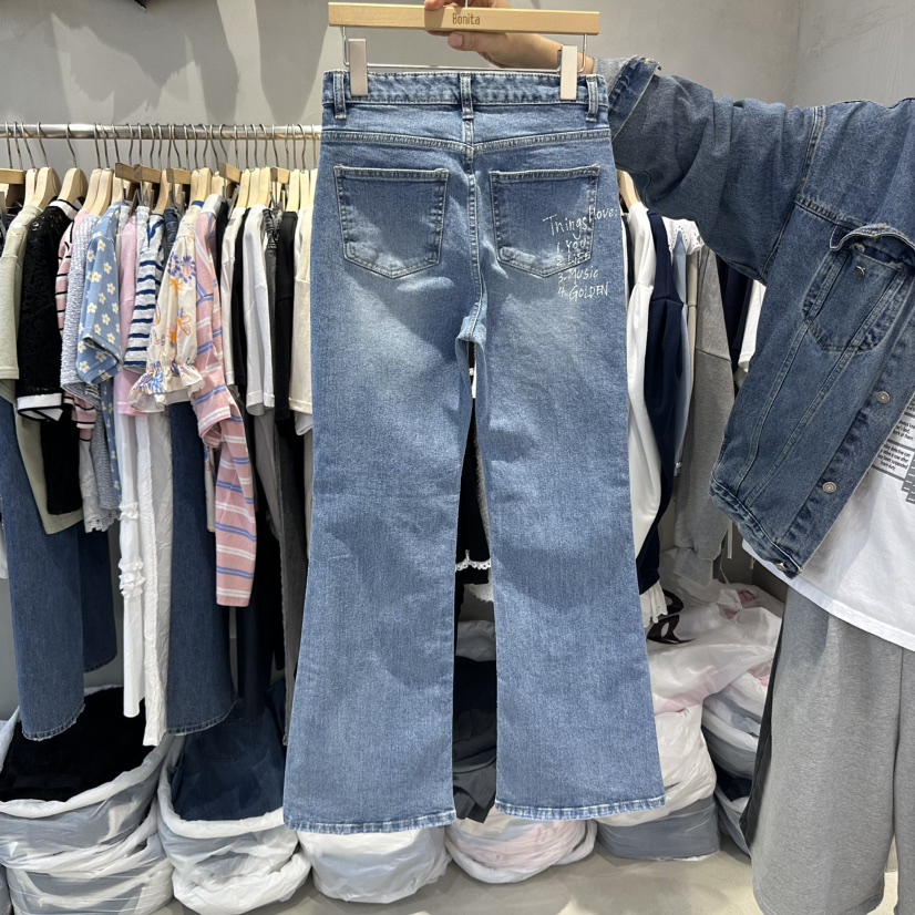 BONITA-Q東大門代購女裝新品人氣時尚職業真品熱賣牛仔褲手工BONITA-Q牛仔褲