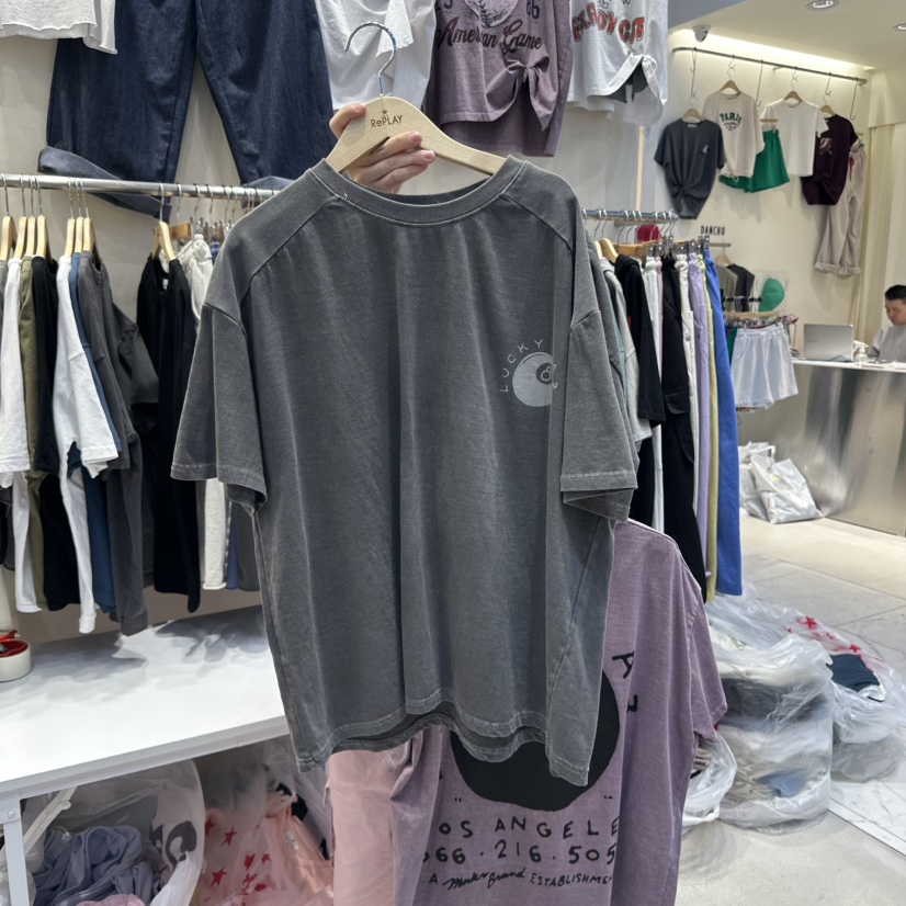 REPLAY東大門代購女士新款時尚職業熱賣25春夏休閑真品人氣T恤REPLAYT恤圖色3