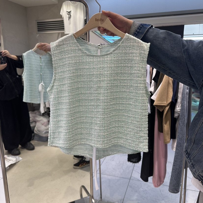 BONITA-Q韓國代購女裝新品職業熱賣推薦人氣25春夏休閑馬甲BONITA-Q馬甲