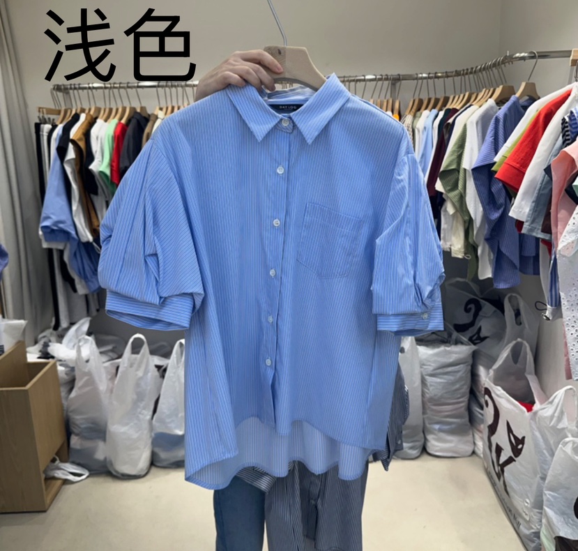 DA YLOG韓國代購女士新品職業真品時尚人氣25春夏襯衫蕾絲衫DA YLOG襯衫/蕾絲衫圖色2