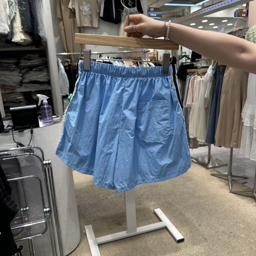 VIRUS東大門直郵女裝新品熱賣時尚職業人氣25春夏休閑短褲蕾絲VIRUS短褲