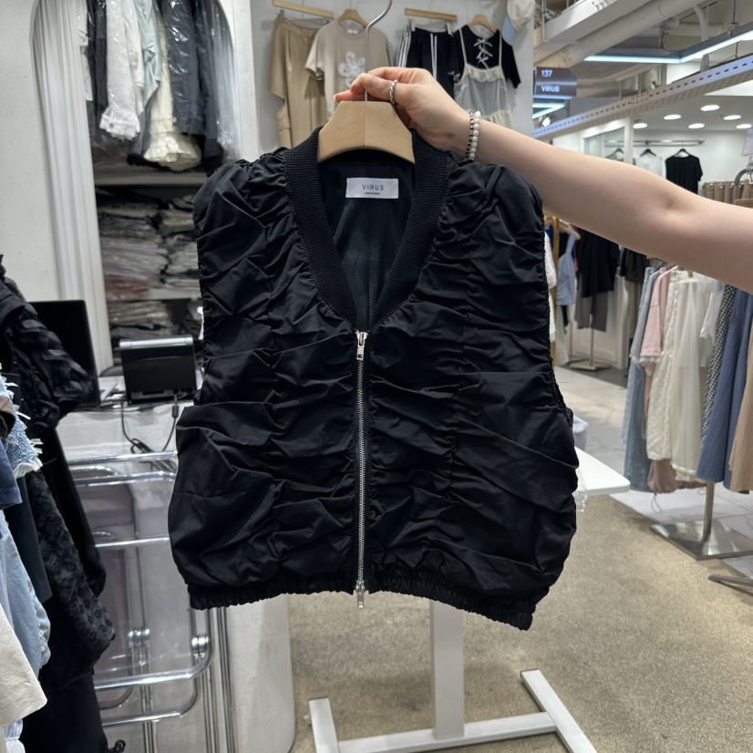 VIRUS東大門直郵女裝新品人氣時尚休閑推薦真品25春夏職業馬甲VIRUS馬甲圖色2