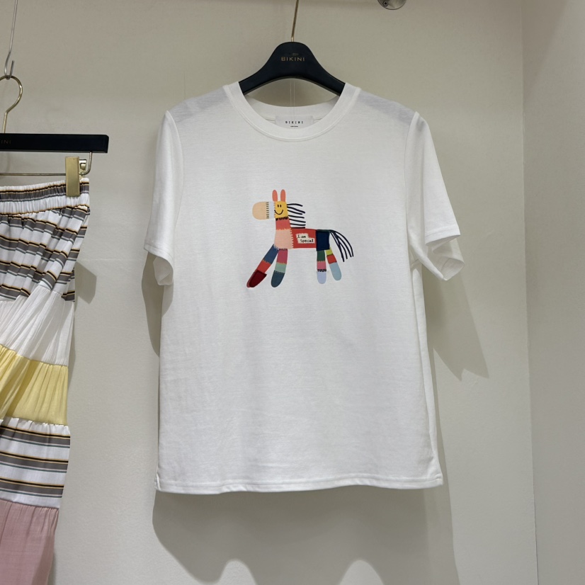 BIKINI韓國直郵女裝新品真品人氣職業時尚休閑熱賣推薦25春夏T恤BIKINIT恤