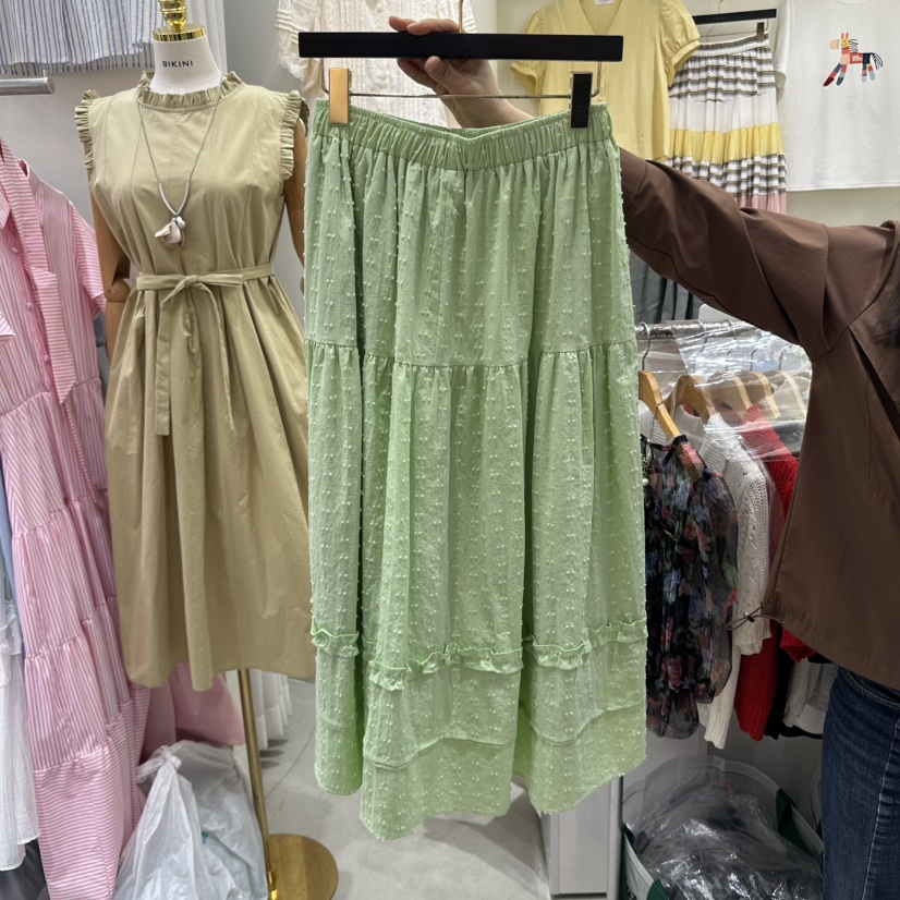 BIKINI東大門代購女士新品真品推薦休閑職業熱賣長裙荷葉邊BIKINI長裙